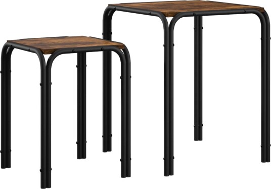 vidaXL Sidetabell Røkt Eik 41 x 40 x 50 cm Konstruert tre