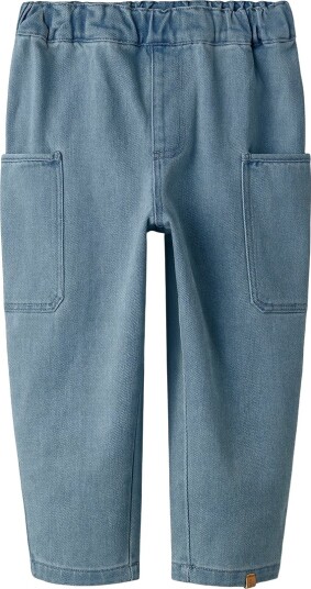 Lil" Atelier Jeans Baggy NmmLulia Medium+ Blue Denim Lil Atelier 7 år 122 Jeans Blå