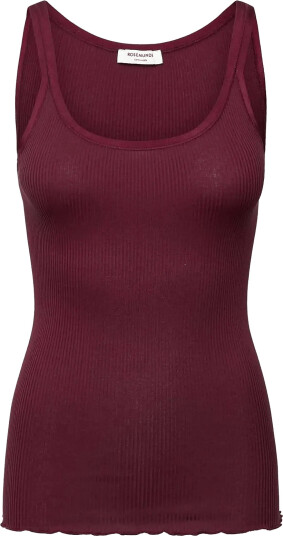 Rosemunde Rwbelle Silk U Neck Strap Elastic Top Burgundy XL