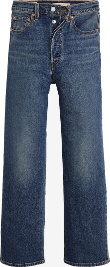Levi's Jeans Ribcage Straight Ankle Blå