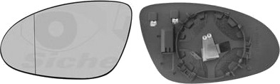 Speilglass ytterspeil VAN WEZEL 3038837 Speilglass ytterspeil VAN WEZEL 3038837
