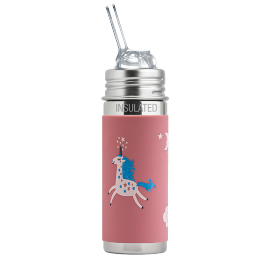 Pura kiki ISOLERT sugerørflaske 260ml   Unicorn