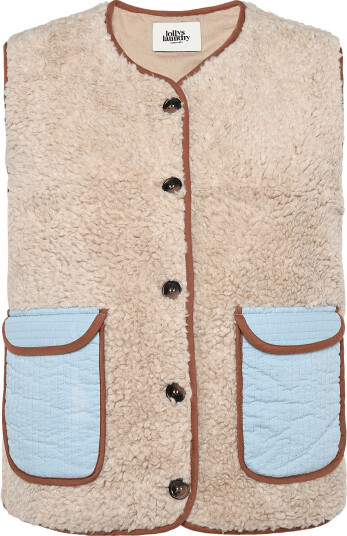 Lollys Laundry Jacell Vest Sl   Cream   XS