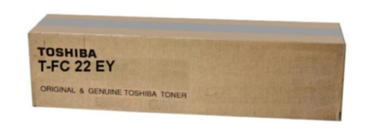 TOSHIBA T-FC22EY Tonerkassett gul 8.500 sider TOSHIBA T-FC22EY Tonerkassett gul 8.500 sider