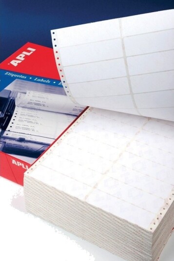 Apli Apli Etiketter For Matriseskrivere 88,9X36 Mm 1 Kolonne Rektangulær Hvit