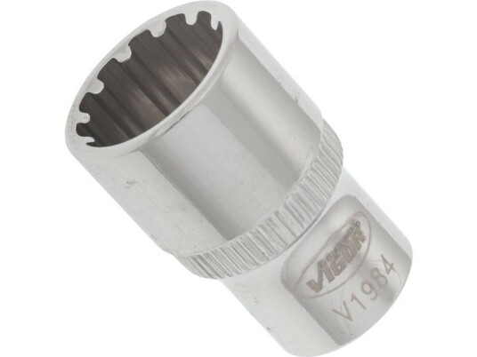 Vigor V1984, Stikkontakt, 1/4", Metrisk, 1 Hoder, 11 Mm, 2,5 Cm