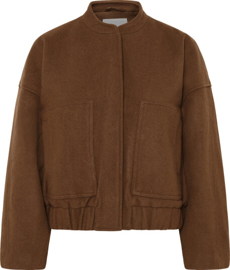 ROUGE EDIT Rounellie L/S Bomber Jacket/1   Brown   38