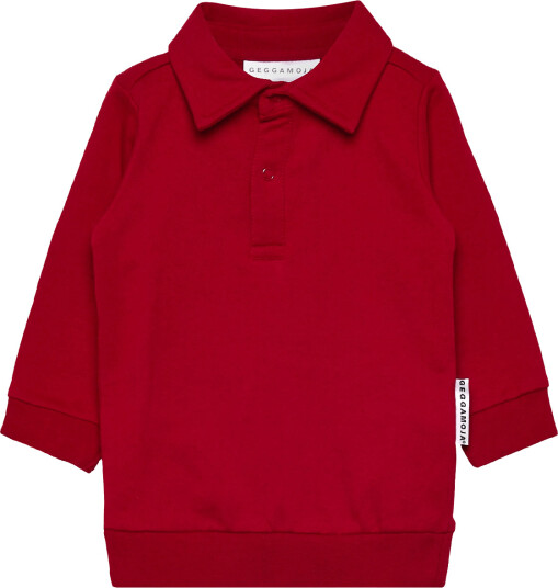 Geggamoja Collar Sweater   Red   62/68