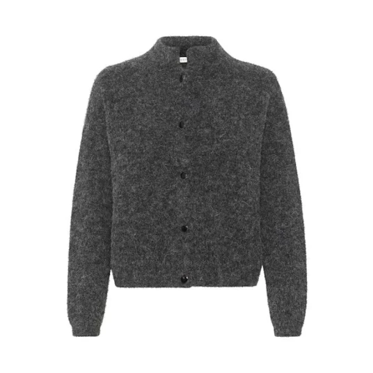 Gestuz - Kardigan AlphaGZ Short - Grå Gestuz - Kardigan AlphaGZ Short - Grå