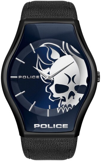 Police Herreklokke PEWJA2002302 Blå/Lær Police Herreklokke PEWJA2002302 Blå/Lær