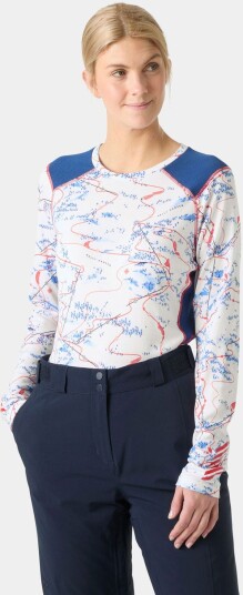 Helly Hansen Dame Lifa Active Crew Lett Basislag Hvit S