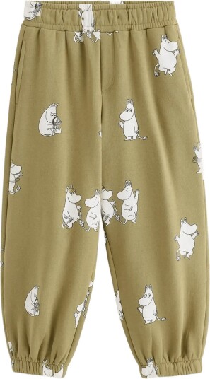 Lindex Moomin Joggers With Brushed Inside KHAKI 110