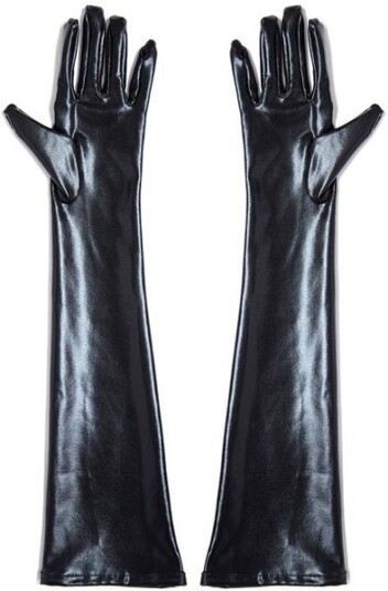 Latetobed Wet Look Gloves One Size