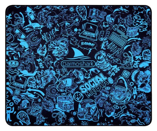 Darmoshark PAD 3 Musematte 360x300mm blå Darmoshark PAD 3 Musematte 360x300mm blå