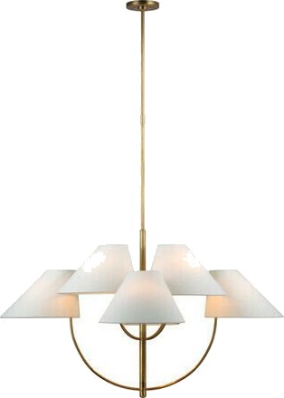 Kinsley Large Two Tier Chandelier Brass