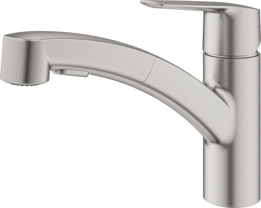 Grohe Start Kjøkkenbatteri Uttrekkbar tut, Supersteel Grohe Start Kjøkkenbatteri Uttrekkbar tut, Supersteel