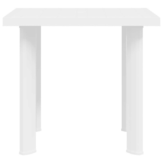 vidaXL Hagebord hvit 80x75x72 cm plast vidaXL Hagebord hvit 80x75x72 cm plast