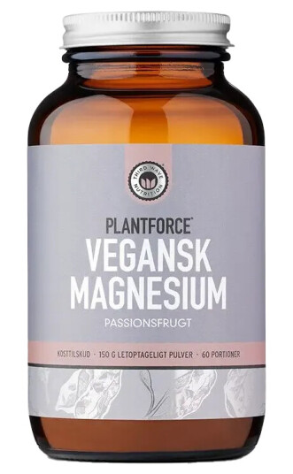 Plantforce Vegansk Magnesium Pasjonsfrukt 150g Pulver