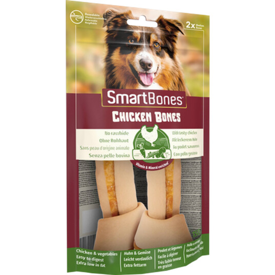 SmartBones Kylling Snacks Medium 2-pakning til Hund