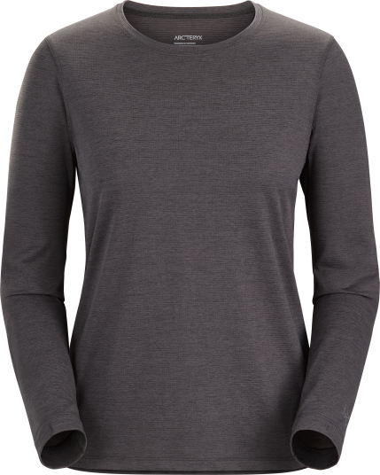 Arc"teryx Women"s Taema Crew LS Black Heather XS