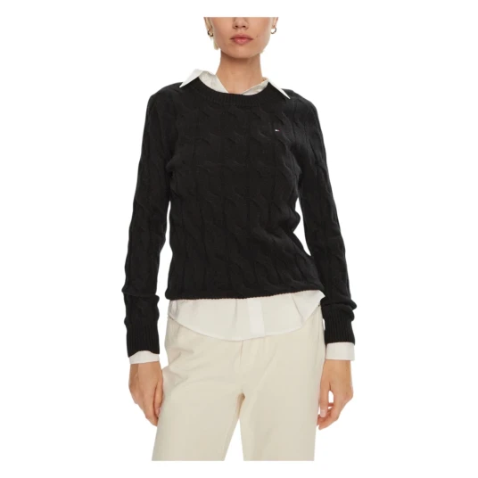 Tommy Hilfiger Tommy Hilfiger Dame Strikkevarer Svart L