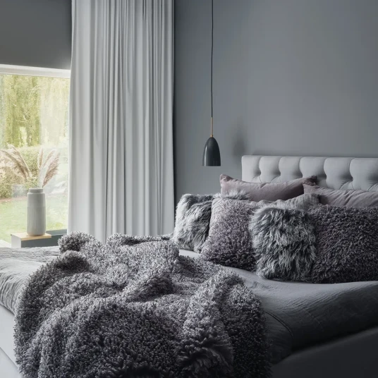 Skinnwille Wooly Pledd Grey