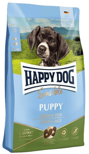 Happy Dog Sensible Puppy Hundefôr med Lam og Ris 4 kg Happy Dog Sensible Puppy Hundefôr med Lam og Ris 4 kg