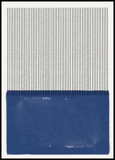 Blue Line Harmony Plakat / 40x50cm