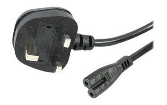 StarTech.com UK Laptop Power Cord 2 Slot for UK BS1363 to C7 - power cable - 1 m