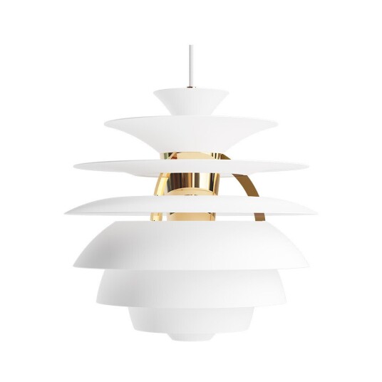 Louis Poulsen PH Snowball Pendel Soft White/Brass Metallised