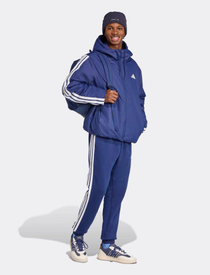 adidas Sportswear Ess 3S Ins Hd J - Blue - L adidas Sportswear Ess 3S Ins Hd J - Blue - L