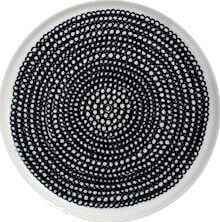 Marimekko Siirtolapuutarha Tallerken Ø 20 cm Hvit/Svart