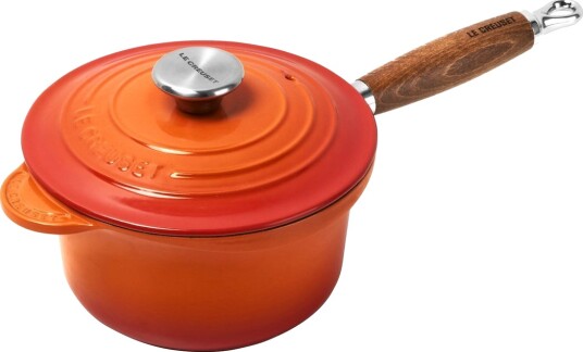 Le Creuset Signature kasserolle trehåndtak 18 cm vulkan