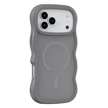 iPhone 17 Pro Bølgekant magnetisk hybrid deksel Grå