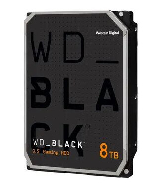 WD Black 8TB 3.5" Intern Harddisk 7200RPM SATA 6Gb/s med 256MB Cache