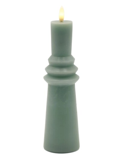 Sirius Home Nordisk Skulptur Sille Ringet Ø6X22 Cm Sandy Green Green