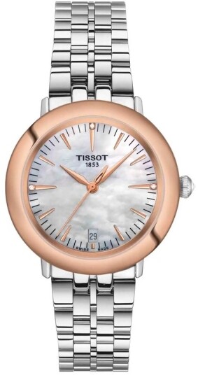 Tissot Dameklokke T929.210.41.116.00 T Gold Hvit/Stål Ø33 mm