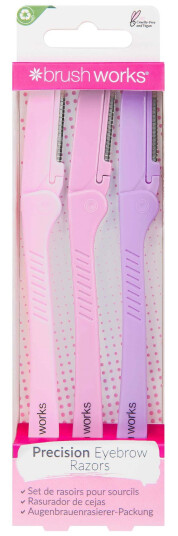 Brushworks Precision Eyebrow Razor 3pcs Brushworks Precision Eyebrow Razor 3pcs
