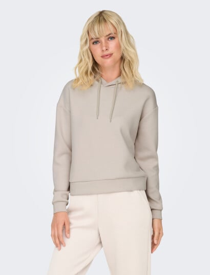 Only Play Onplounge Life Hood Ls Swt Noos - Beige - XL