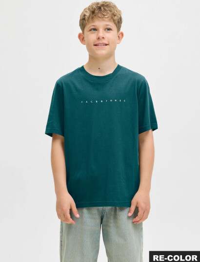 Jack & Jones Jjestar Jj Tee Ss Noos Jnr Green 176