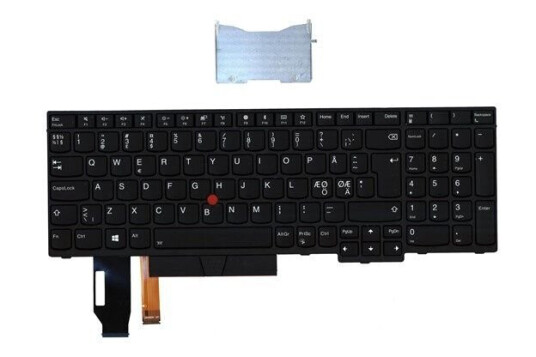 Lenovo Lite-On - Brbart tastatur - til utskifting - Nordisk - Svart