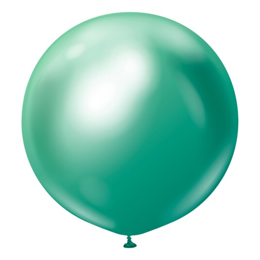 Ballongkungen AB Lateksballonger Professional Gigantiske Green Chrome - 2-pakning