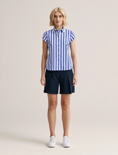 Newhouse Vera Bold Streaks Shirt   Blue   42