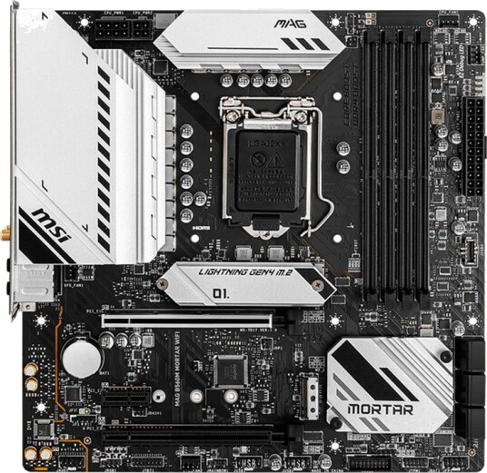 MSI MAG B560M Mortar WiFi Intel LGA1200 DDR4 Micro ATX MSI MAG B560M Mortar WiFi Intel LGA1200 DDR4 Micro ATX
