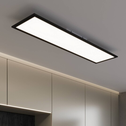 Briloner LED-panel Piatto CCT, dimbar, Sort, Stue / spisestue, Metall, Moderne Briloner LED-panel Piatto CCT, dimbar, Sort, Stue / spisestue, Metall, Moderne