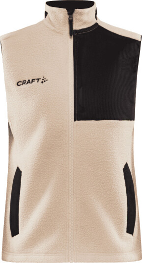 Craft Women's Adv Explore Pile Fleece Vest M , Ecru/Black Craft Women's Adv Explore Pile Fleece Vest M , Ecru/Black