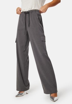 ONLY Verena Pull-Up Cargo Pant Medium Grey Melange XL/32 ONLY Verena Pull-Up Cargo Pant Medium Grey Melange XL/32