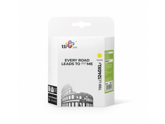 Tb - 20 Ml - Gul - Kompatibel - Blekkpatron (Alternativ For: Brother Lc1240y) - For Brother Dcp-J525 J725 J925 Mfc-J430 J5910 J625 J6510 J6710 J6910 J825