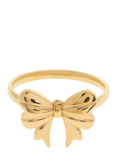 TIMI OF SWEDEN Juliette Bow Ring Stainless Steel Guld 53