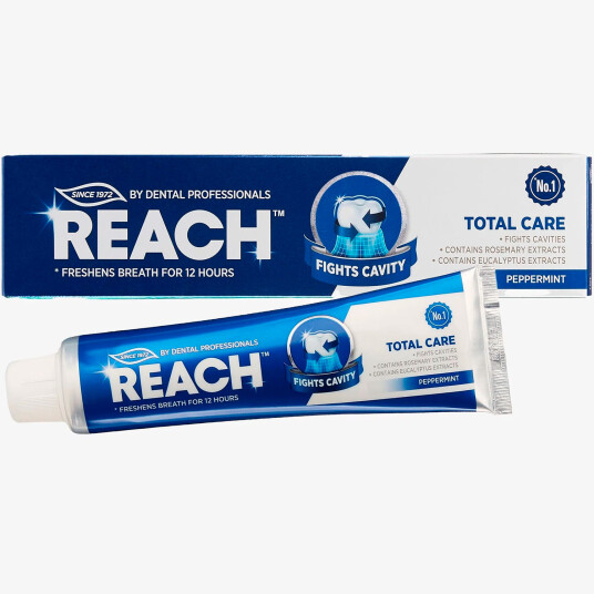 Sink tannkrem Listerine REACH Total Care Peppermint 150g